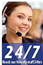 24/7 Reach Our Friendly Staff